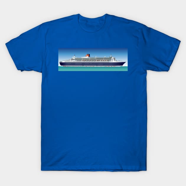 cruise ship T-Shirt by Mechanik